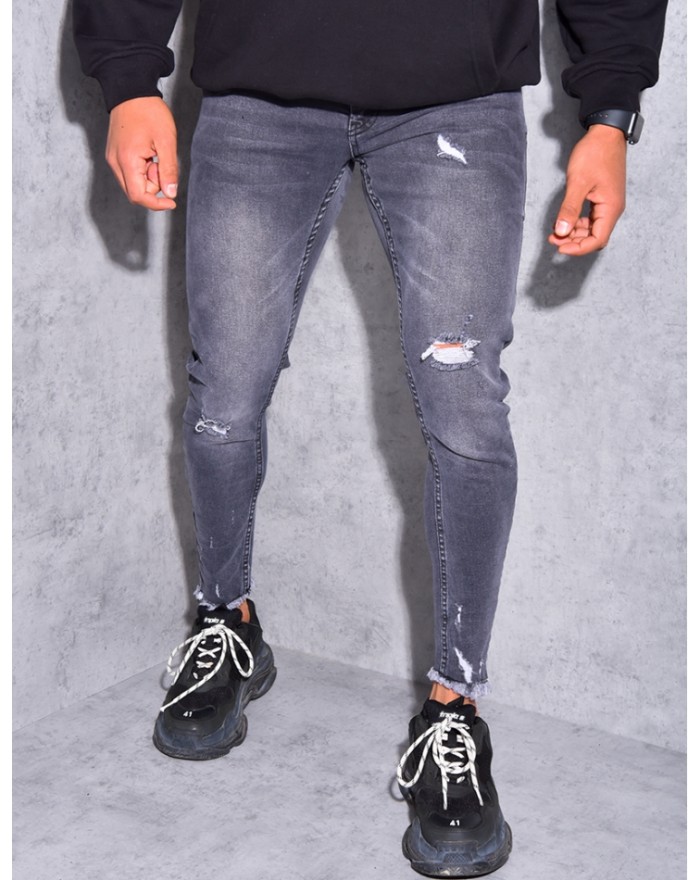 Jeans destroy effiloché aus...